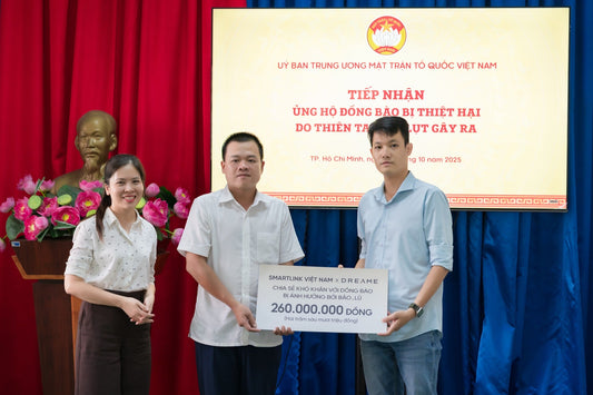 Dreame ủng hộ 260 triệu đồng, hỗ trợ khắc phục hậu quả bão, lũ