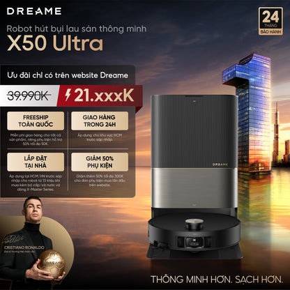 Robot hút bụi lau sàn chuyên dụng Dreame X50 Ultra
