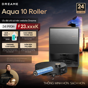 Robot hút bụi lau sàn chuyên dụng thông minh Aqua10 Roller