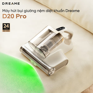Máy hút bụi giường nệm diệt khuẩn, lọc bụi mịn Dreame D20 Pro
