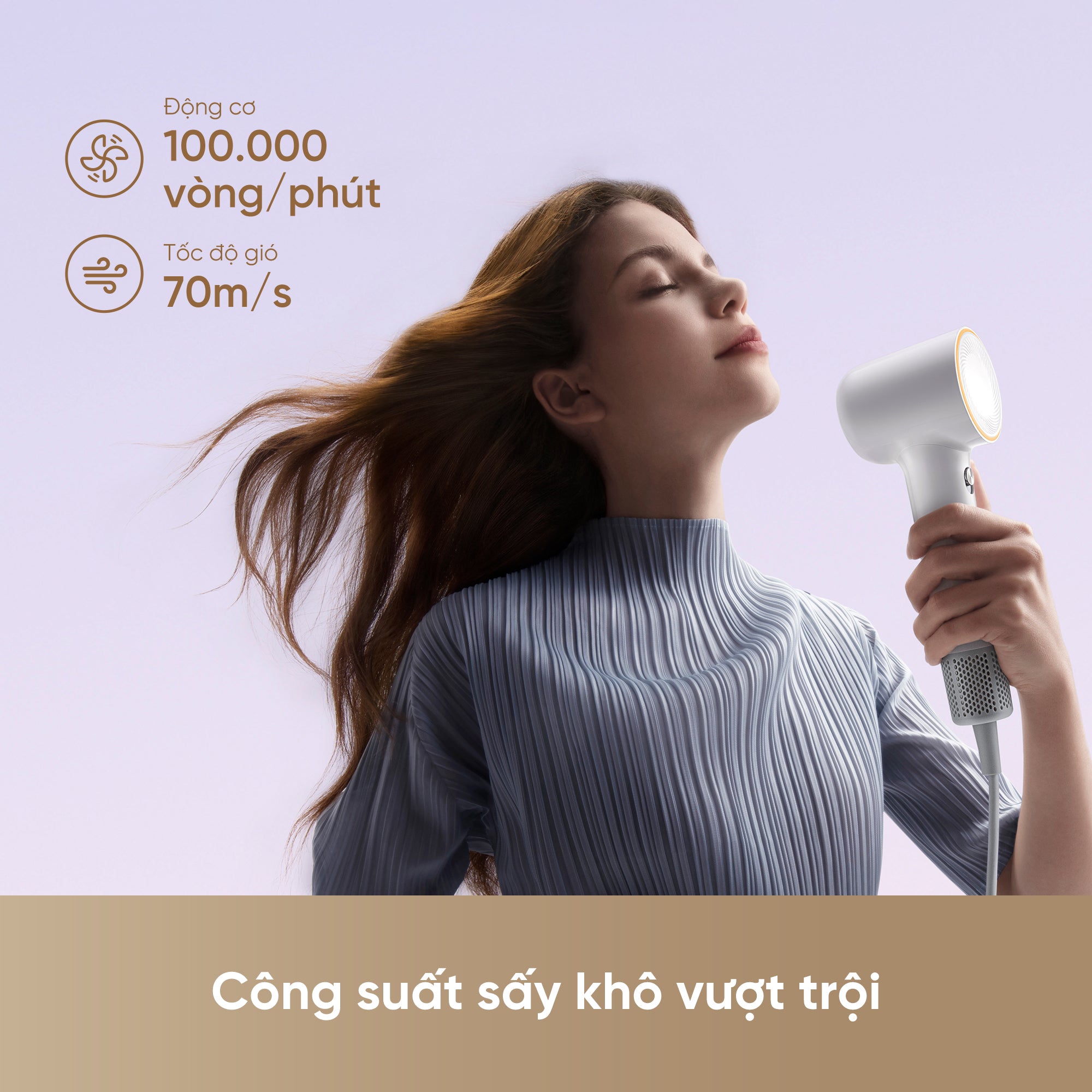 Máy sấy tóc cao cấp Dreame Dazzle ドリーミー Máy sấy tóc Dreame Hair Mini