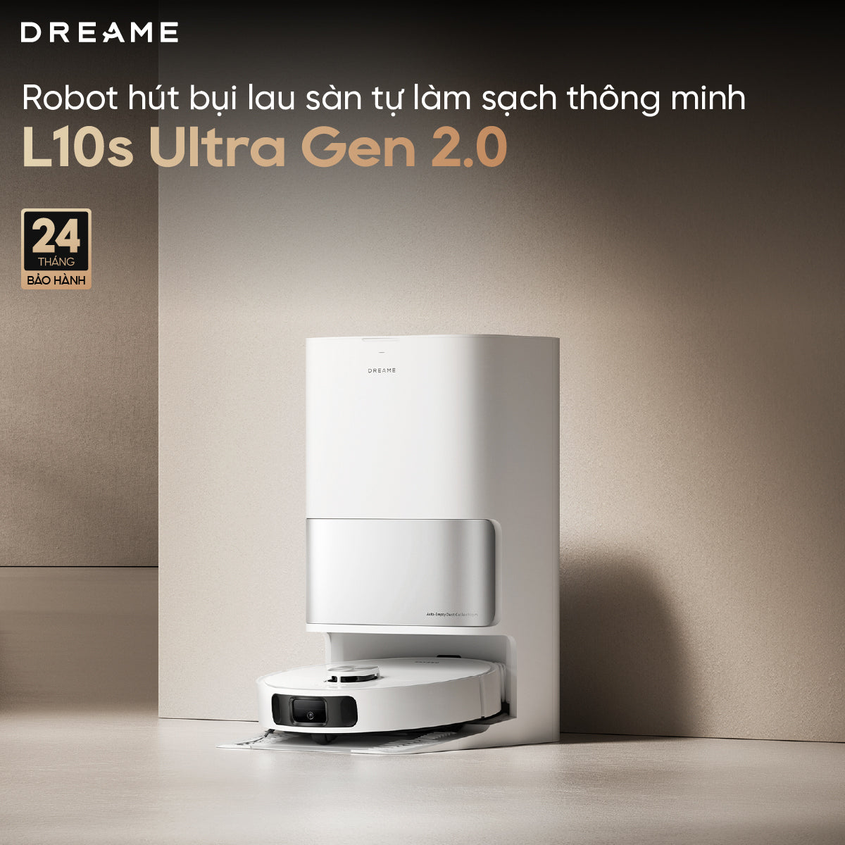 Robot hút bụi lau sàn tự làm sạch thông minh Dreame L10s Ultra Gen 2.0