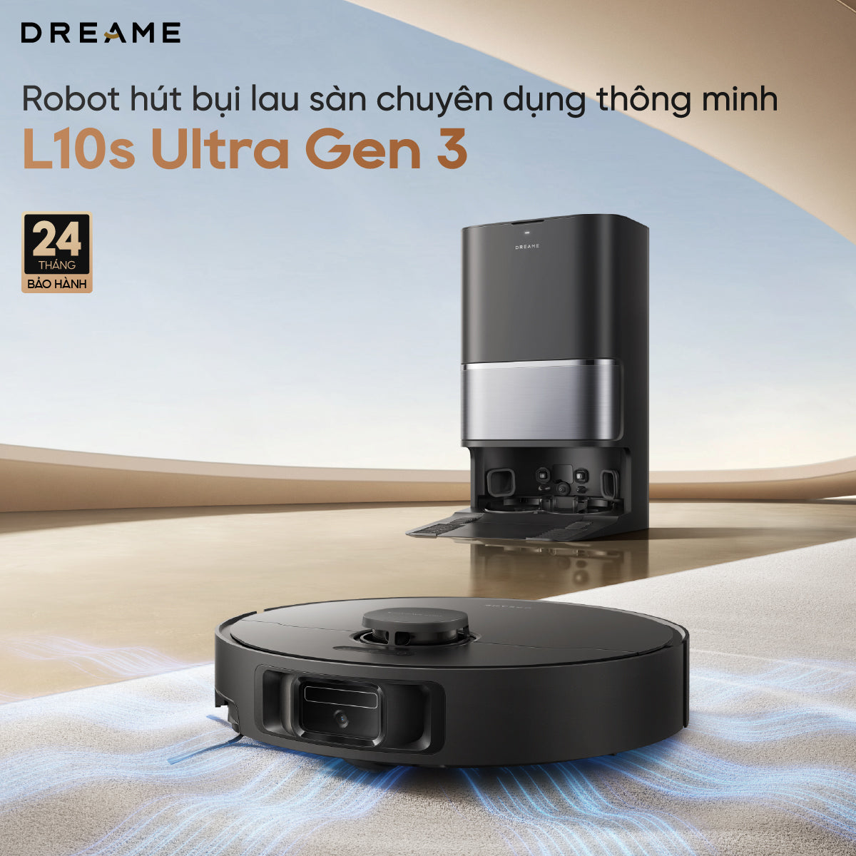 Robot hút bụi lau sàn chuyên dụng thông minh L10s Ultra gen 3