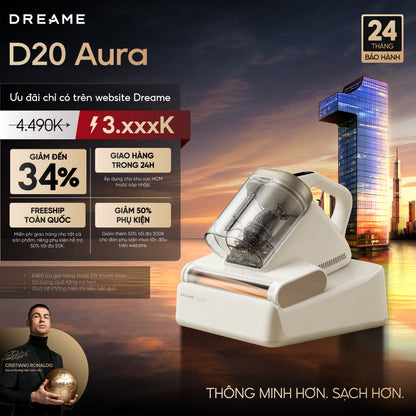 Máy hút bụi giường nệm Dreame D20 Aura