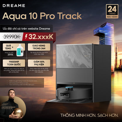Robot hút bụi lau sàn chuyên dụng Dreame Aqua 10 Pro Track