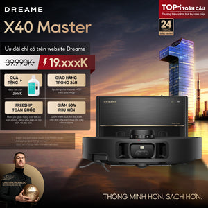 Robot hút bụi lau sàn chuyên dụng thông minh Dreame X40 Master