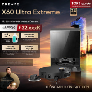 Robot hút bụi lau sàn chuyên dụng thông minh X60 Ultra Extreme