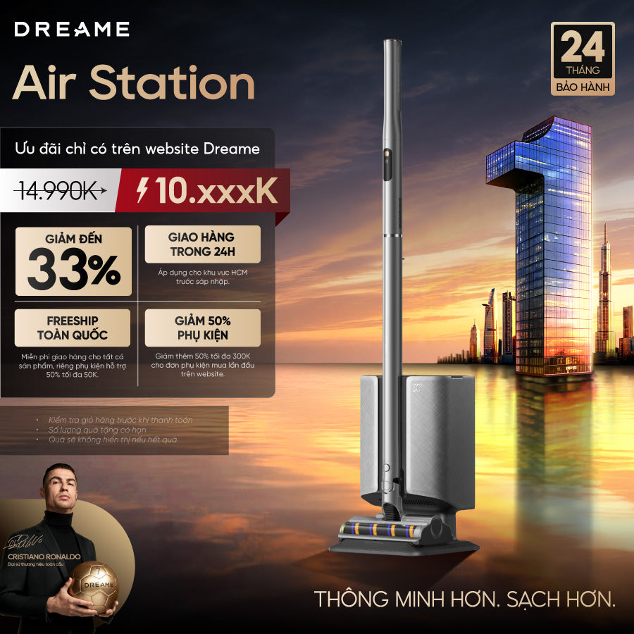 Máy hút bụi cầm tay không dây Dreame Air Station