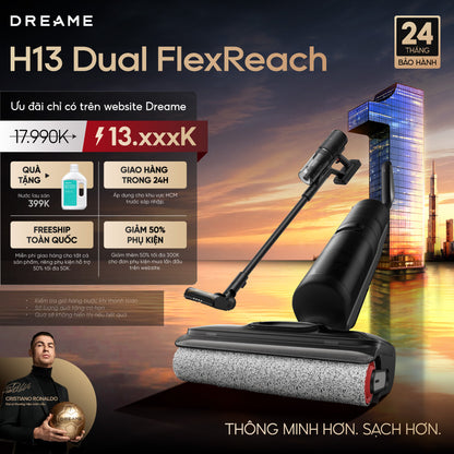 Máy hút bụi lau sàn khô & ướt H13 Dual FlexReach
