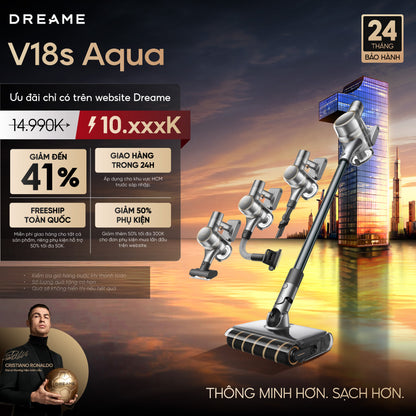 Máy hút bụi cầm tay không dây Dreame V18S Aqua