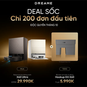 Robot hút bụi lau sàn chuyên dụng thông minh Dreame X60 Ultra