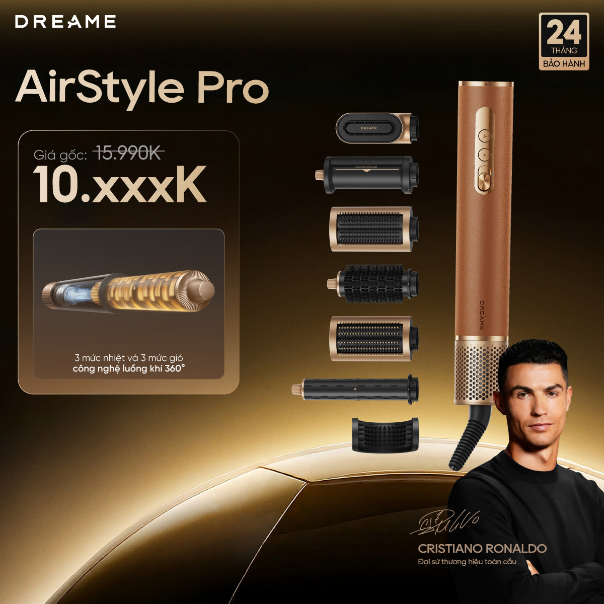 Máy sấy và tạo kiểu tóc đa năng Dreame Airstyle Pro