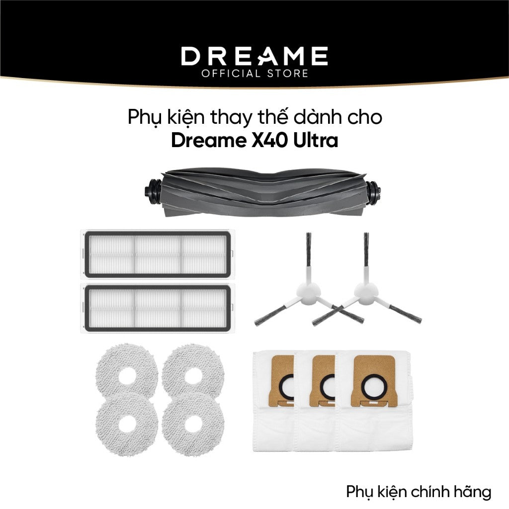 Phụ kiện thay thế dành cho Dreame X40 Ultra bản quốc tế - Phụ kiện chính hãng