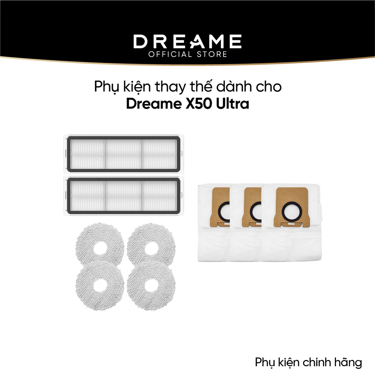 Phụ kiện thay thế dành cho Dreame X50 Ultra/ X50 Master/ X50 Pro Ultra bản quốc tế - Phụ kiện chính hãng
