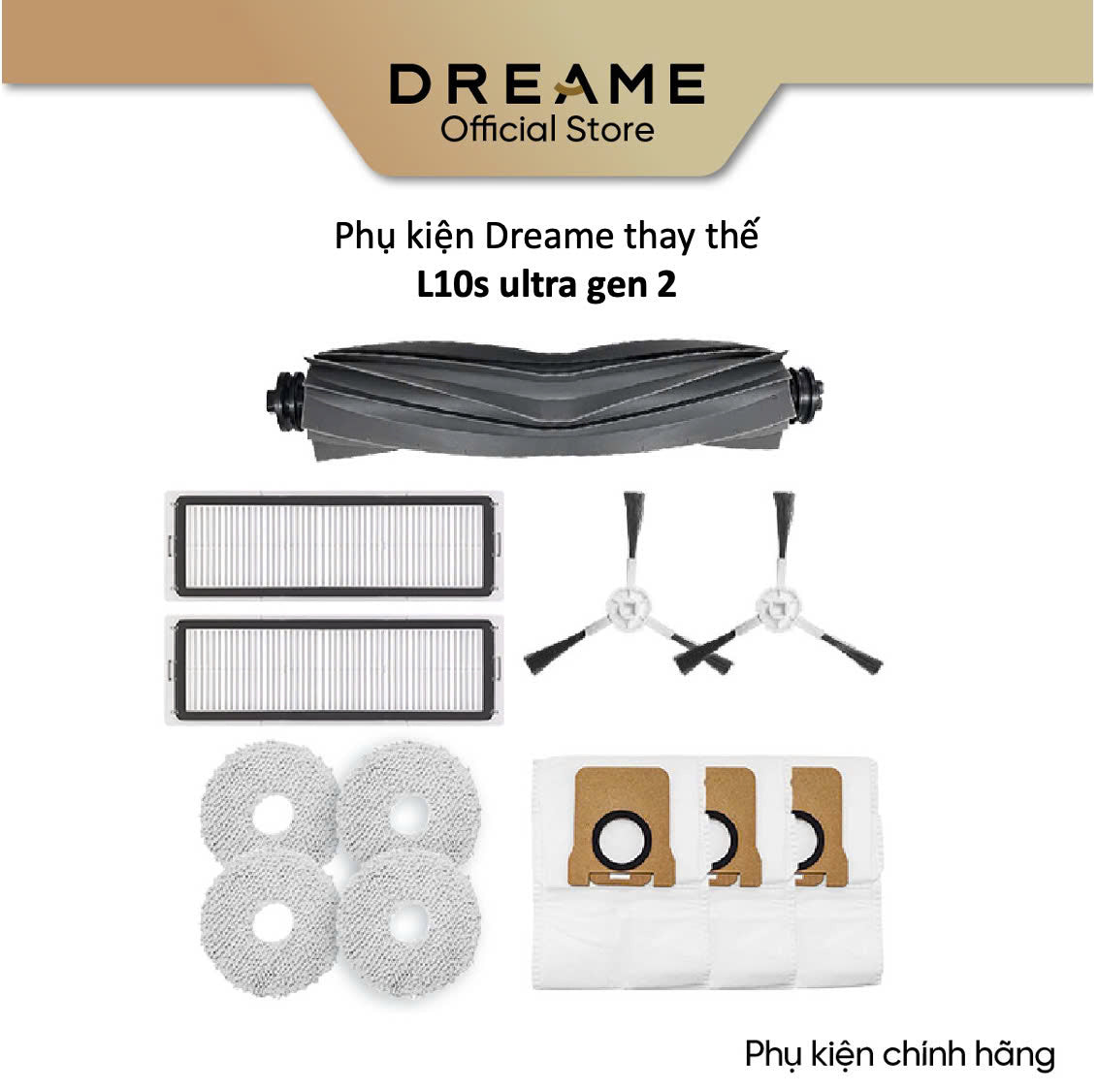 Phụ kiện Dreame thay thế L10s Ultra Gen 2 - phụ kiện chính hãng